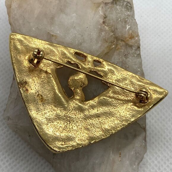 Vintage Lot of 5 Gold Tone Brooch Pin LC Golf Clubs JJ Face Rhinestone 2000‎ Y - Picture 4 of 16